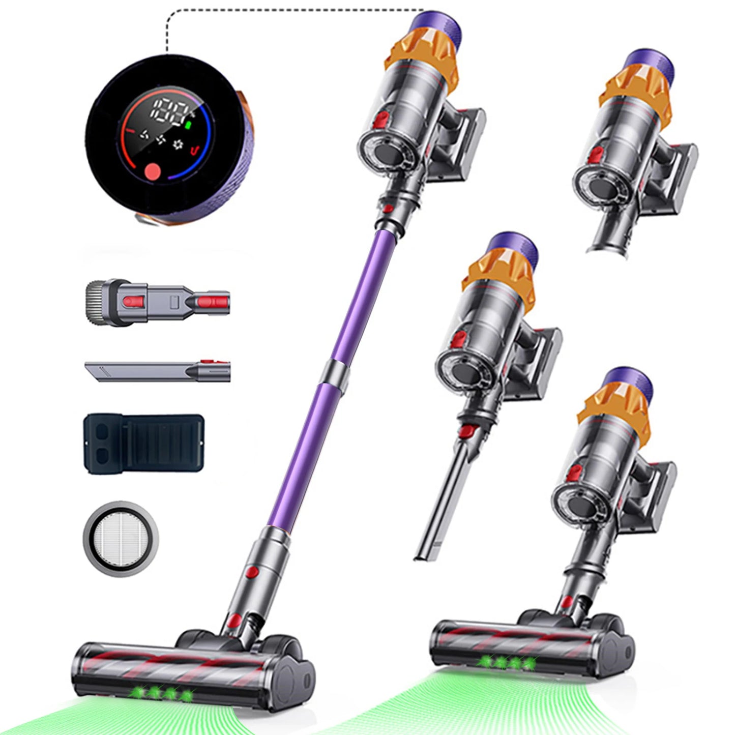 Powerful Brushless Motor, Handheld Home Vacuum