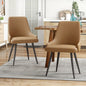 Set of 2 Faux Leather Upholstered Dining Chairs