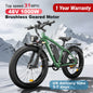 2000W Dual-Motor E-Bike 48V 22.4ah Fat Tires Full Suspension