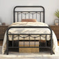 Metal Bed Frames with Vintage Headboard and Footboard