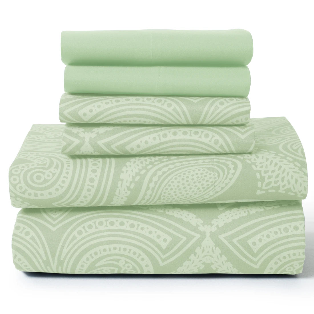 Lux Decor 6Pc Paisley Sheet Set – Soft Microfiber