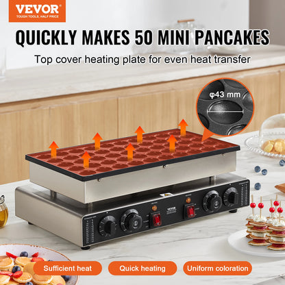 50Pcs Mini Dutch Pancake Maker Dorayaki Baker