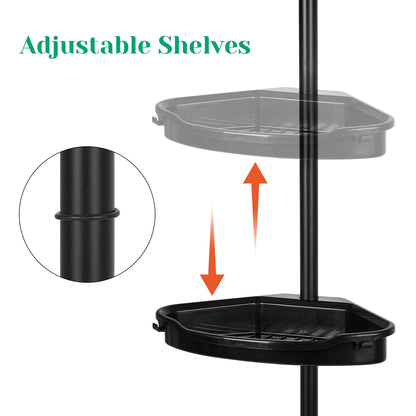 4-Layer Telescopic Corner Storage Rack