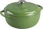 Lodge 6 Quart Enameled Cast Iron Dutch Oven with Lid Dual Handles Oven Safe up to 500° F or on Stovetop Use to Marinate Cook