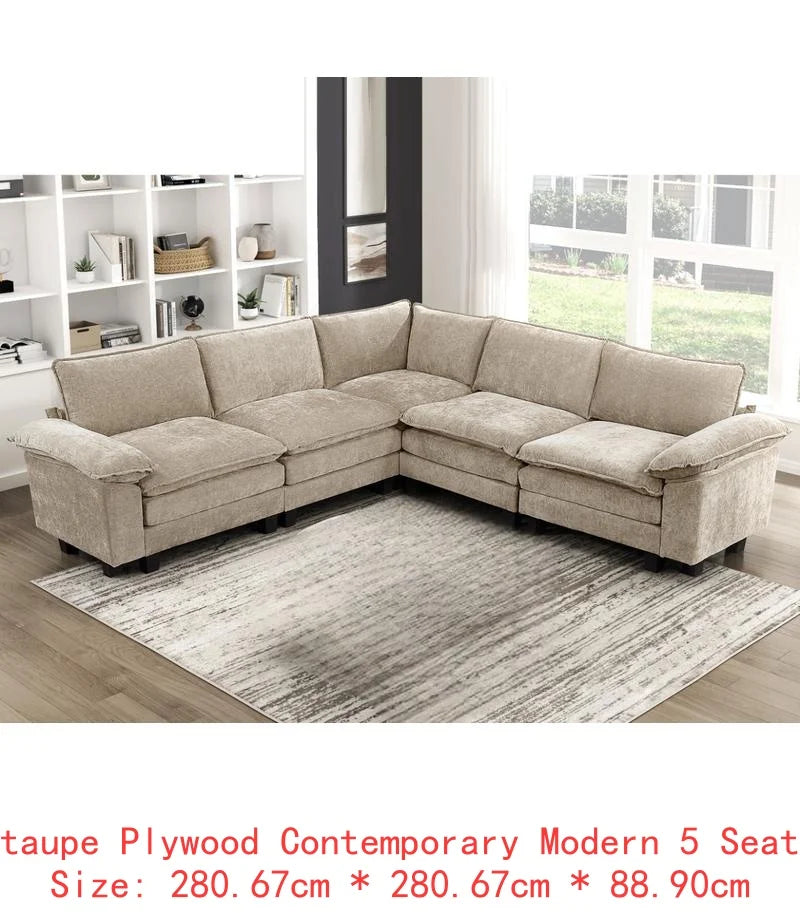 6-Piece Modular Sectional Sofa Set