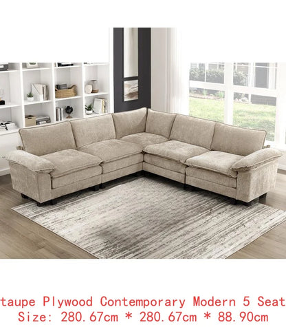 6-Piece Modular Sectional Sofa Set