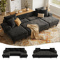U-Shaped Sleeper Sofa with Pull Out Couch Bed
