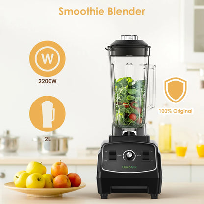 BPA Free 3HP 2200W Heavy Duty Grade Blender Mixer Juicer