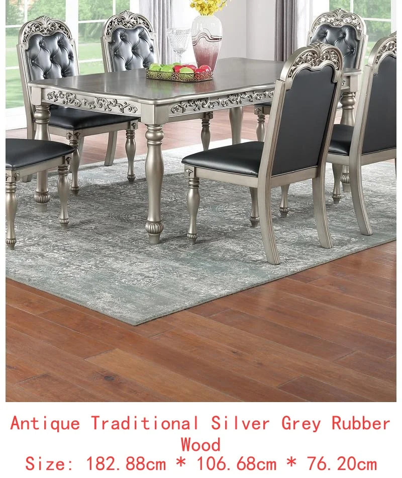 Formal 1pc Dining Table with 2 Leaves