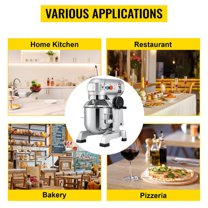 15-30L Electric Dough Machine Stainless Steel Commercial Stand Mixer
