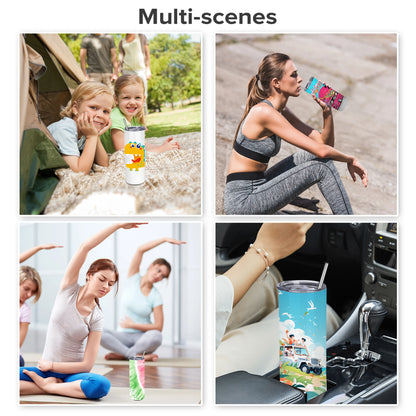 Sublimation Tumblers Blanks 20 oz 25 Pack Skinny Straight Tumblers