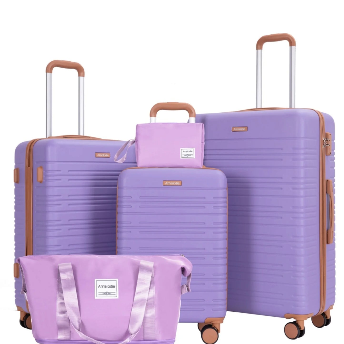 Luggage Sets 3-Piece Suitcases with Double Spinner Wheels