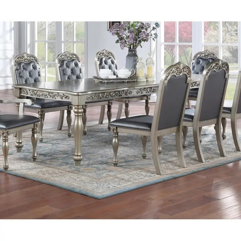 Formal 1pc Dining Table with 2 Leaves