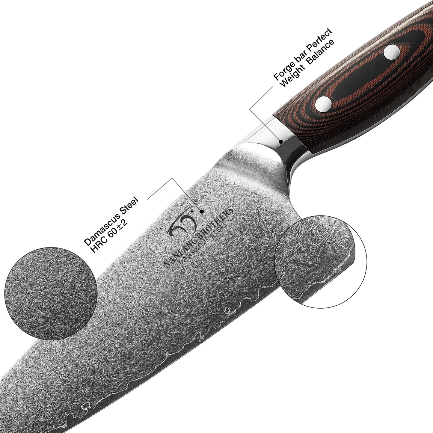 8 Inch Damascus Kitchen Chef Knife