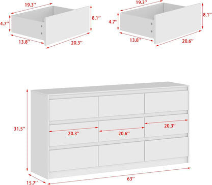 9 Drawer Dresser With Deep Drawers