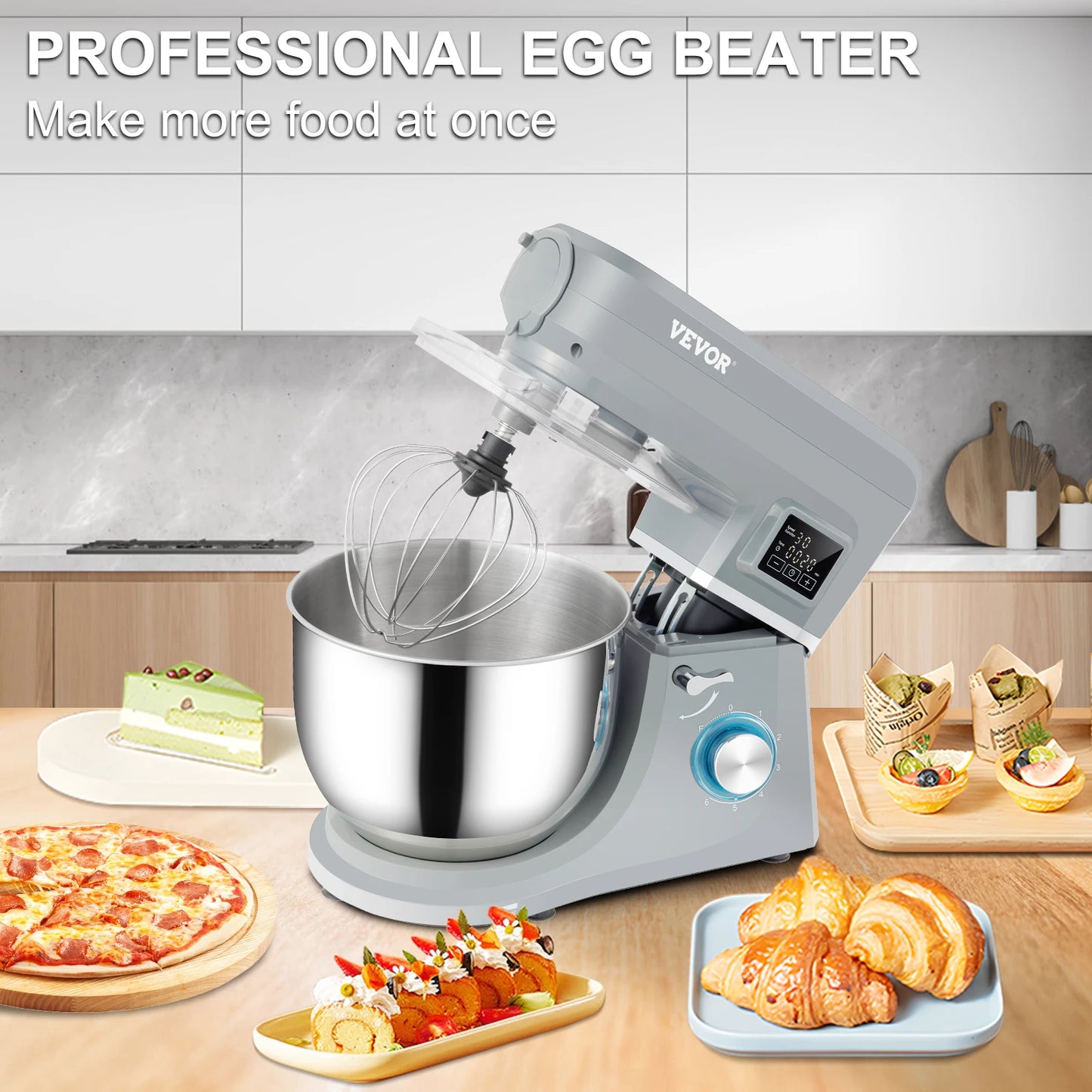 5IN1 Stand Mixer Multifunctional Electric Mixer with 6 Speeds