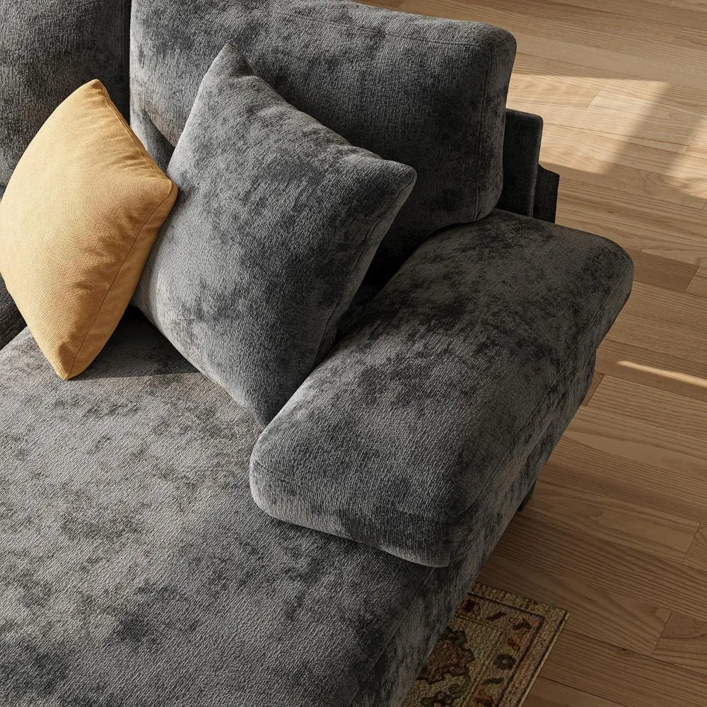 U-Shaped Sleeper Sofa with Pull Out Couch Bed