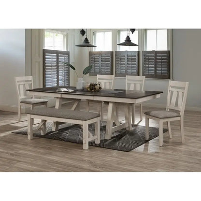6pc Extendable Dining Table Set