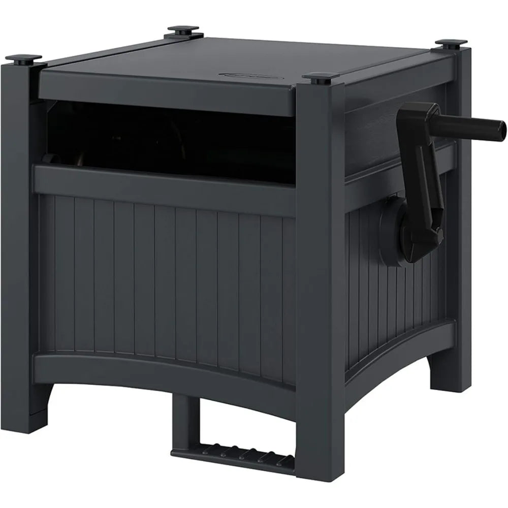 Garden Hose Storage Reel Box Resin