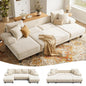 U-Shaped Sleeper Sofa with Pull Out Couch Bed