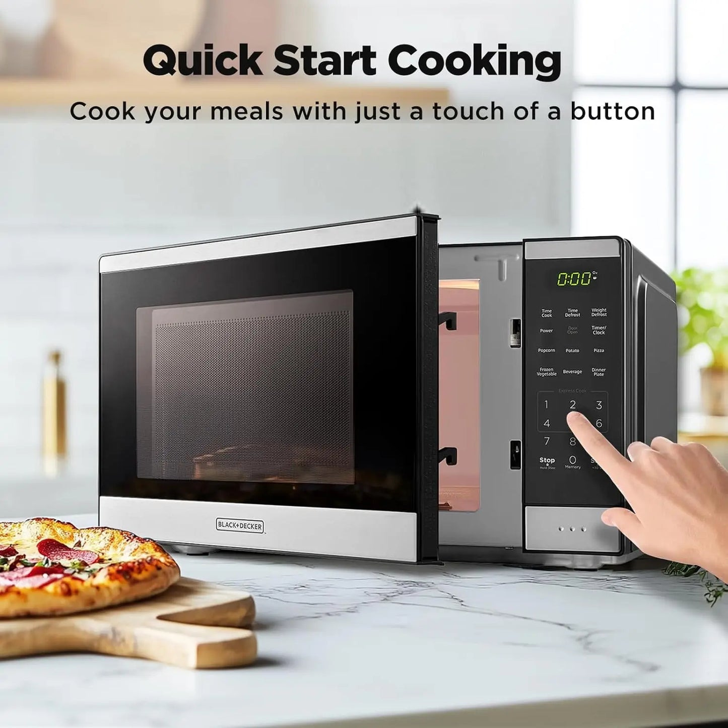 900W Countertop Microwave Oven 0.9 CuFt