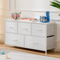 White Lover Fabric Drawers Chest Wardrobe