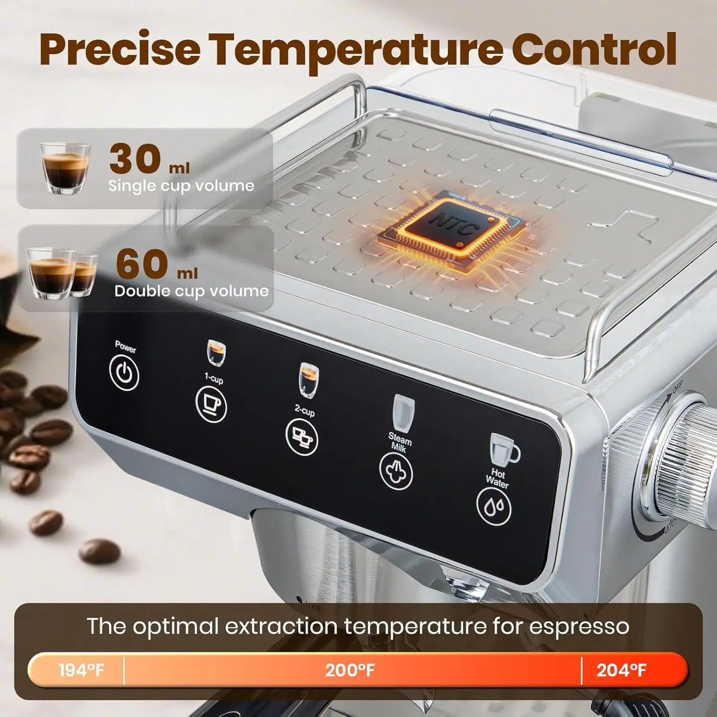 Expresso Coffee Machines With Touchscreen 20 Bar