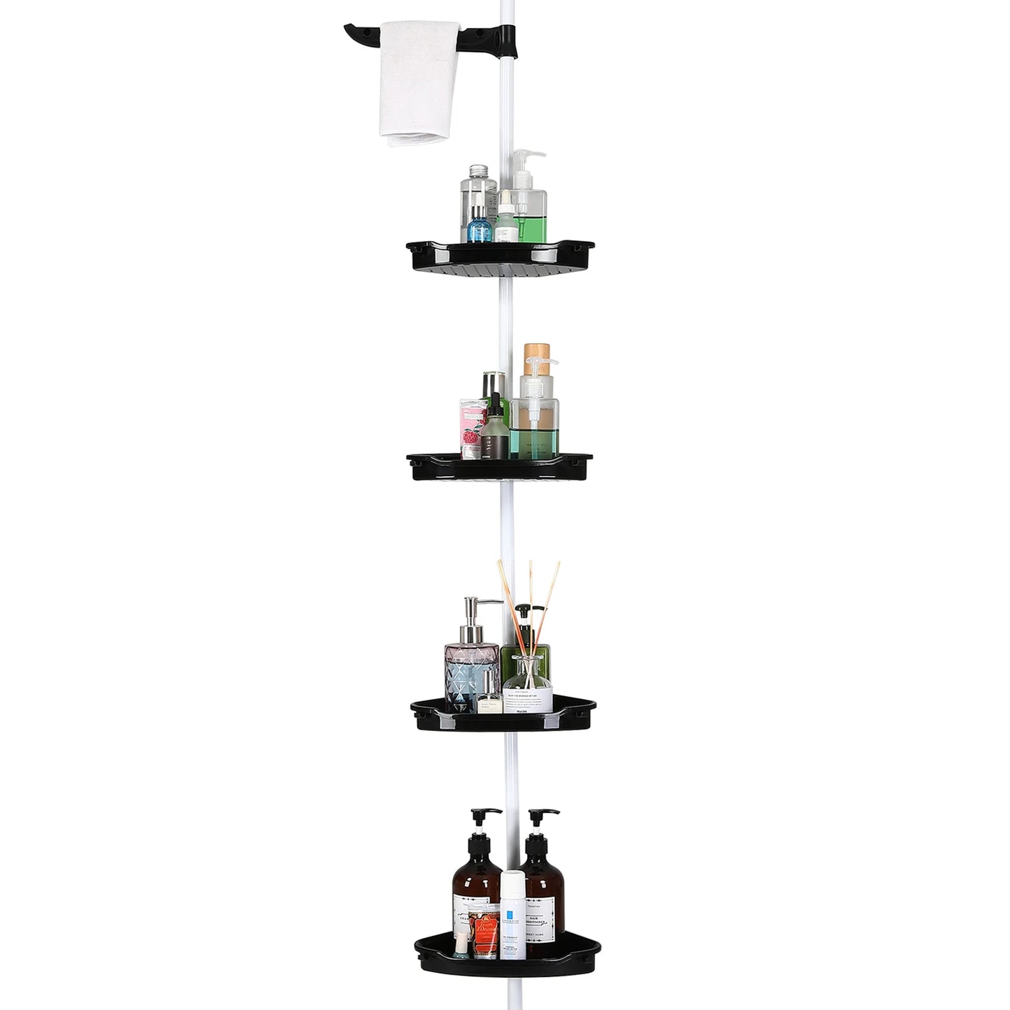 4-Layer Telescopic Corner Storage Rack