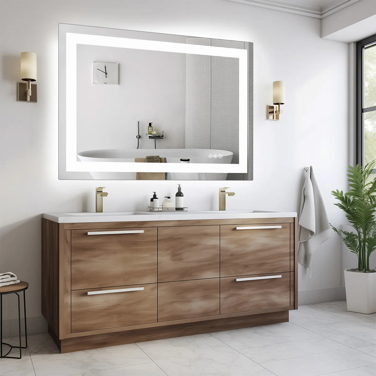 36"x 24"LED Bathroom Vanity Mirror for Wall For Living Room