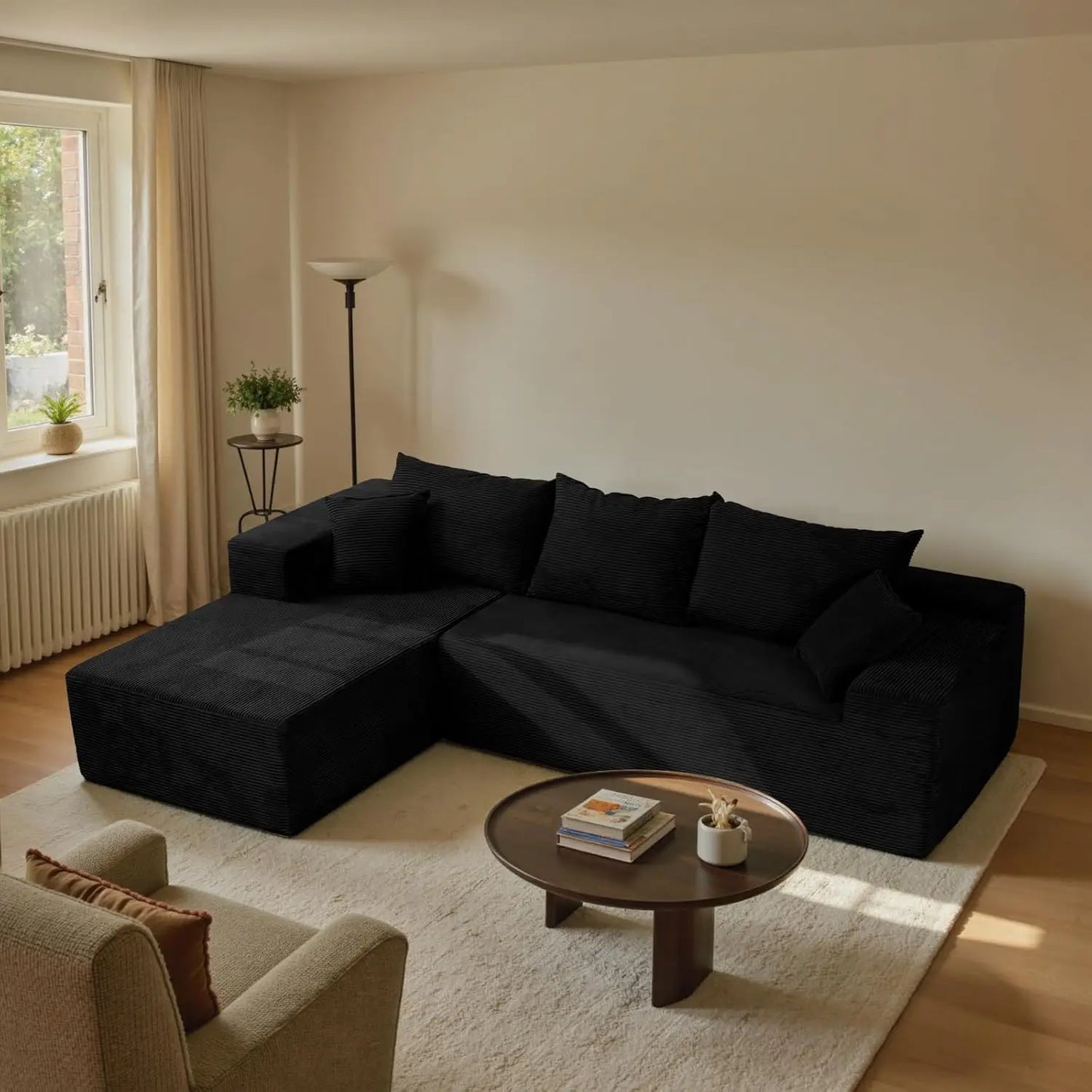 L-Shape Sectional Sofa with Chaise