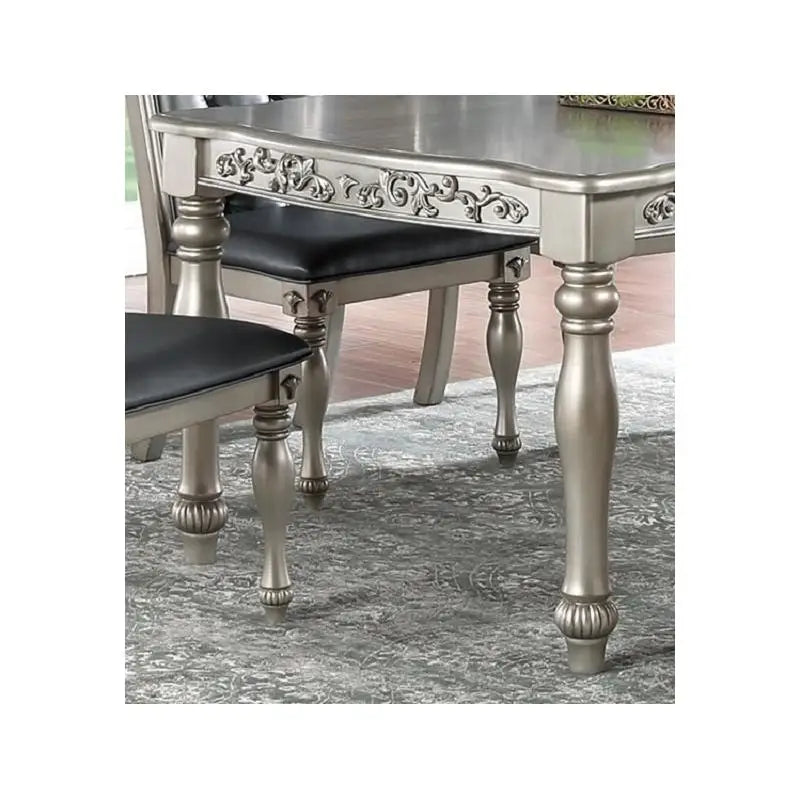 Formal 1pc Dining Table with 2 Leaves