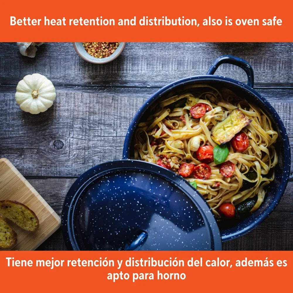 Enamel Stock Pot Soup with Double Handles