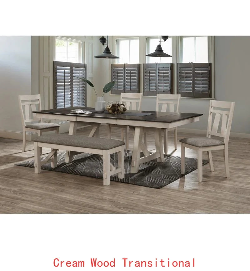 6pc Extendable Dining Table Set