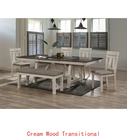 6pc Extendable Dining Table Set