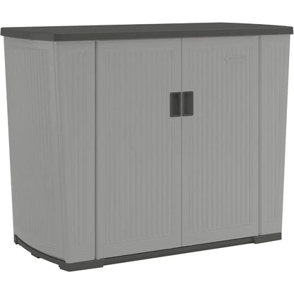 Outdoor Storage Shed for Patio and Garden, Backyard Oasis, 130 Gallon, Dove Gray