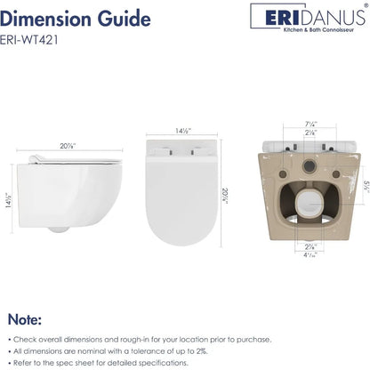 Dual-Flush Wall-Mounted Toilet System with Integrated Tank and Carrier