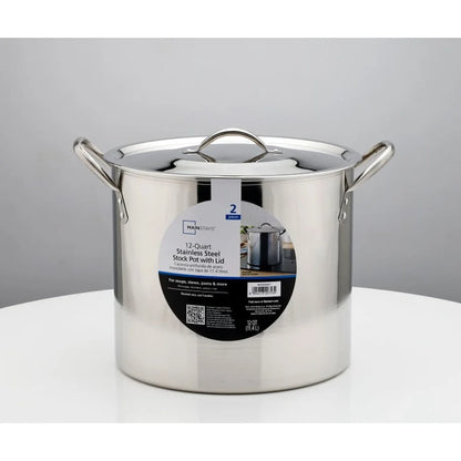 12 Quart Stainless Steel Stock Pot