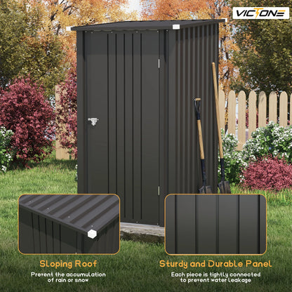 3' x 3' Compact Outdoor Storage Shed