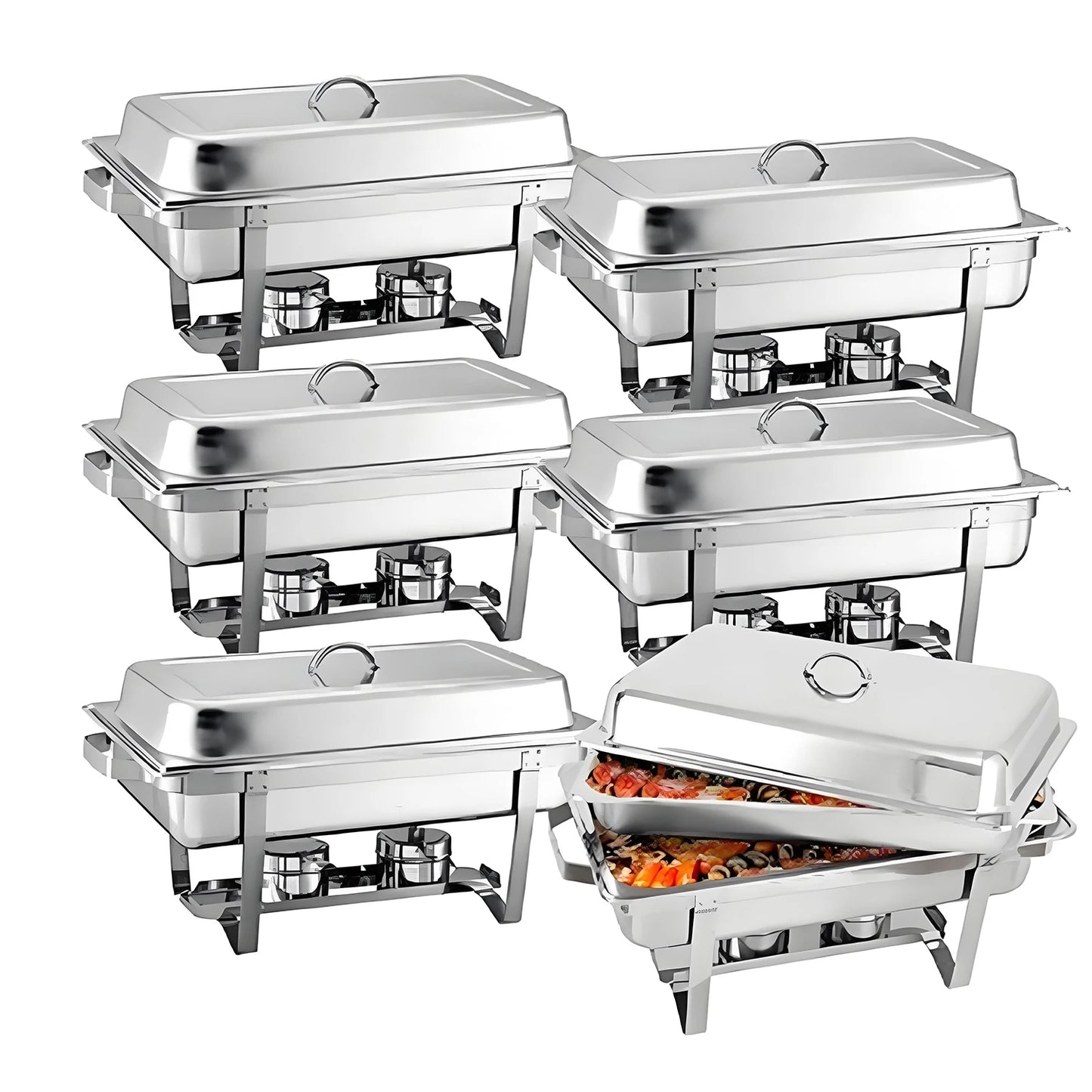 2/4/6 Pack 8QTChafing Dish Buffet Set