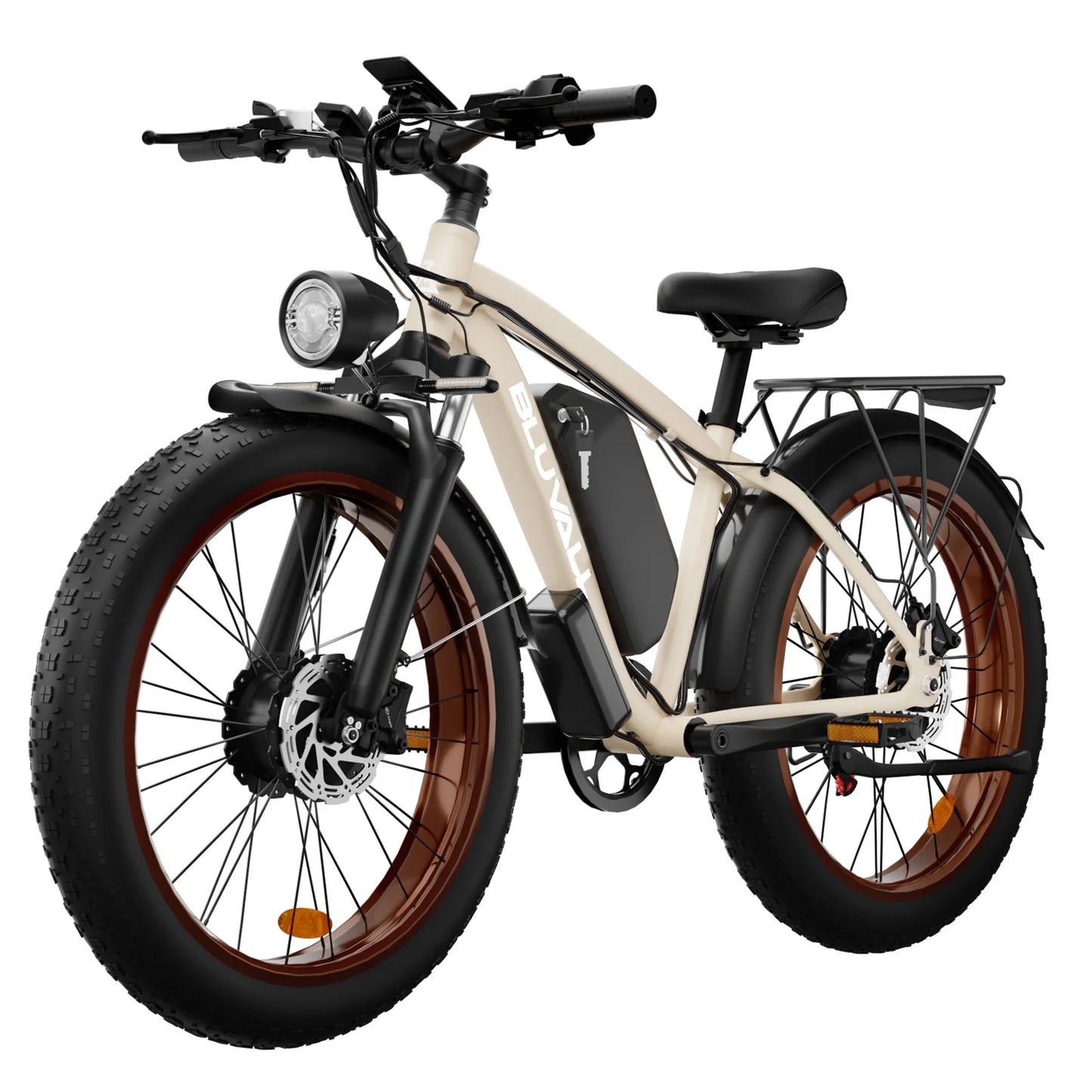 2000W Dual-Motor E-Bike 48V 22.4ah Fat Tires Full Suspension