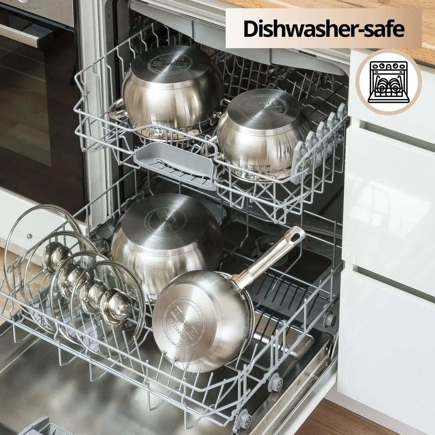 11-Piece Stainless Steel Induction Cookware Set