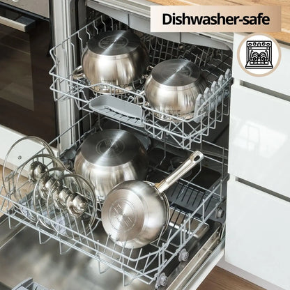 11-Piece Stainless Steel Induction Cookware Set