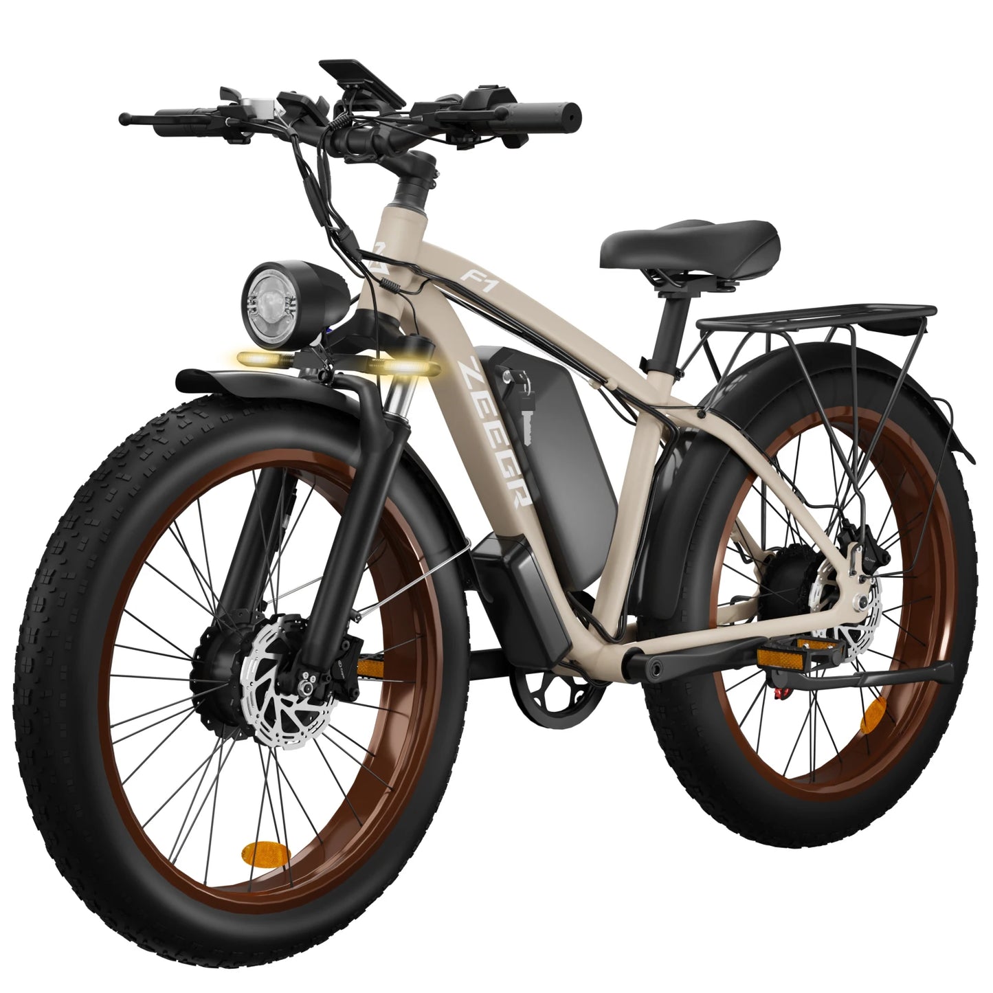 2000W Dual-Motor E-Bike 48V 22.4ah Fat Tires Full Suspension