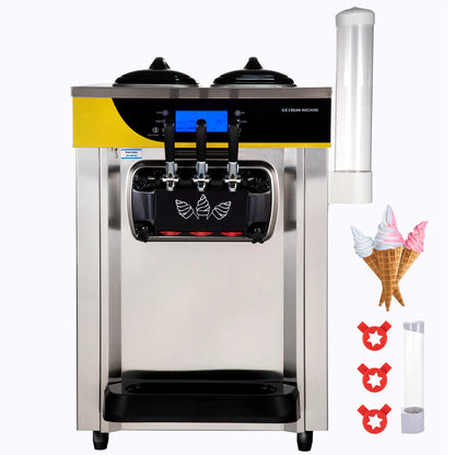 Soft Ice Cream Machine Commercial Tricolor Desktop