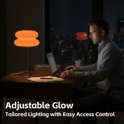 Macaron Glass Table Lamp Trichromatic Dimming