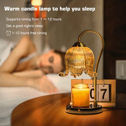 Tulip Flower Warm Candle Lamp