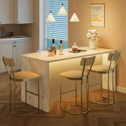 2Pcs Counter Height Bar Stools