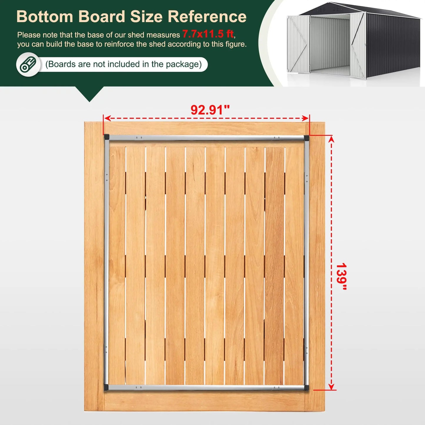 8 x 12 FT Outdoor Storage Shed