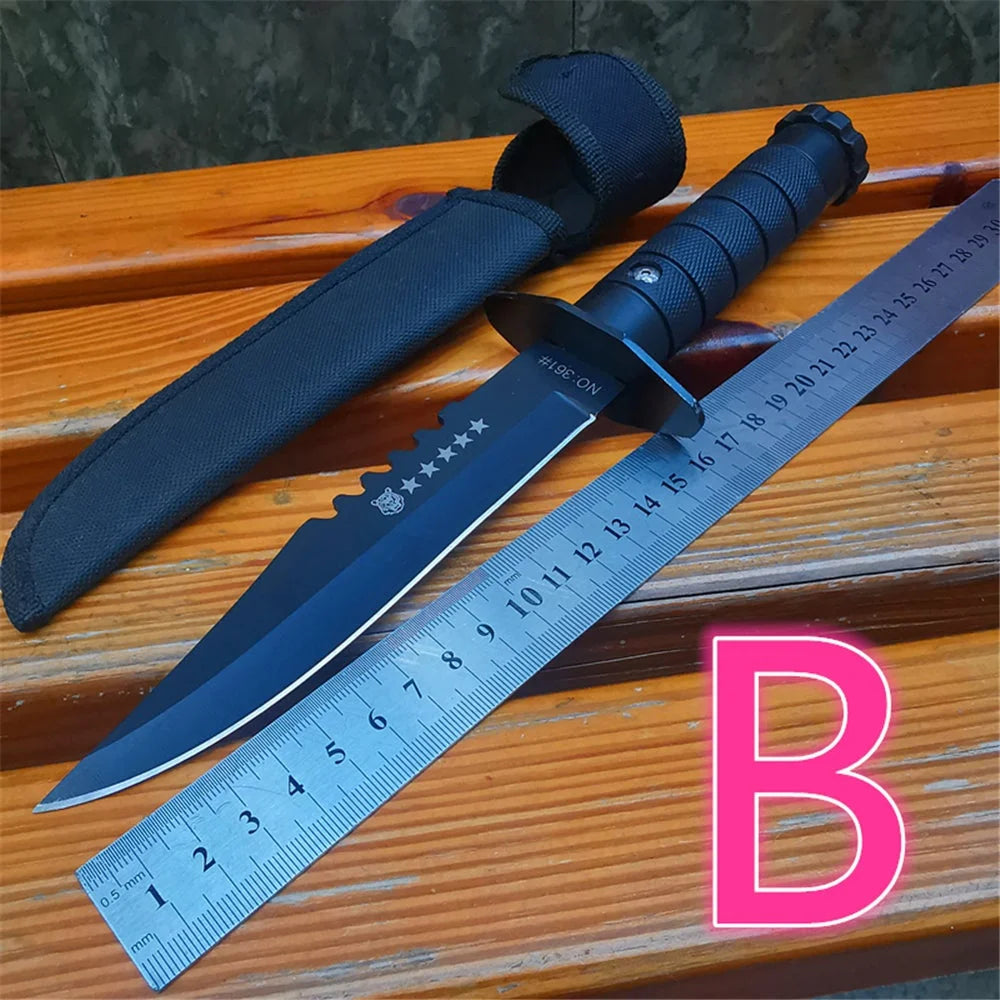 Fixed Blade Stainless Steel Outdoor Survival Camping Knife