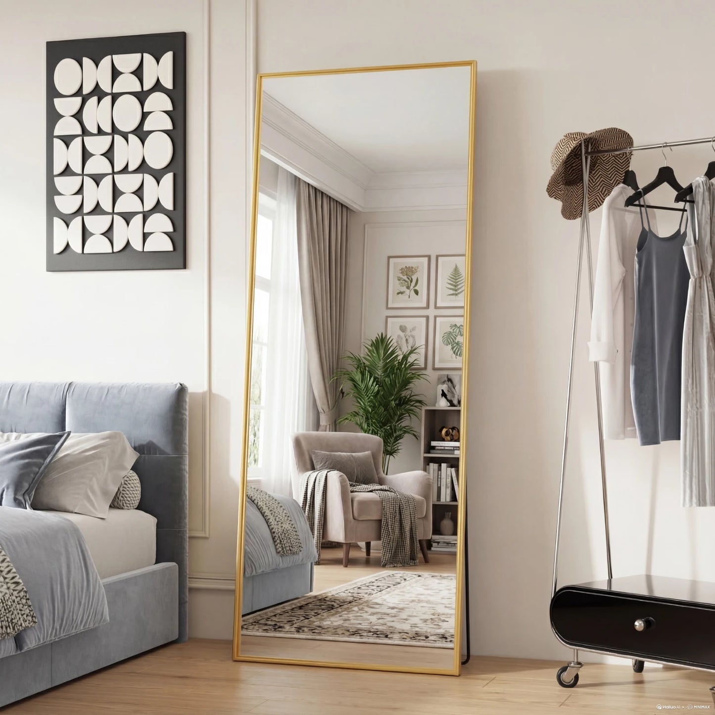 65"x24" Full Length Mirror with Stand